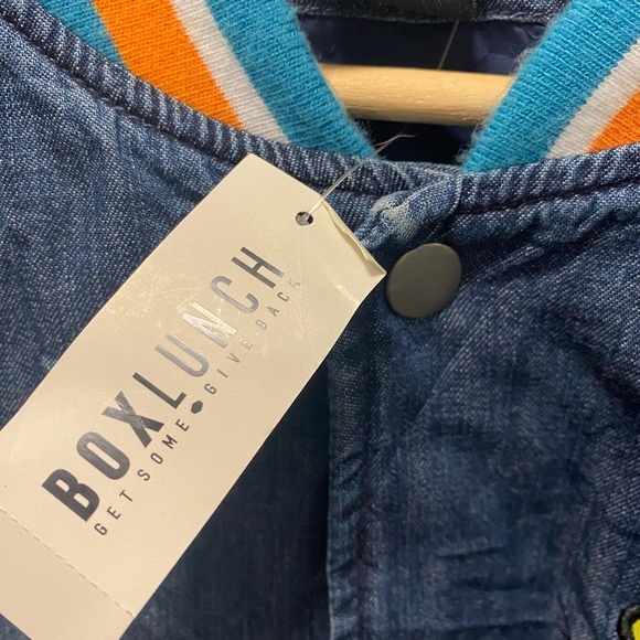 Scooby Doo Box lunch Mystery Machine denim Varsity jacket - Picture 9 of 11